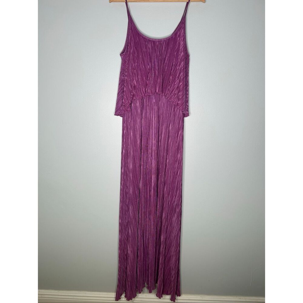 Alexis Purple Pleated Maxi Dress